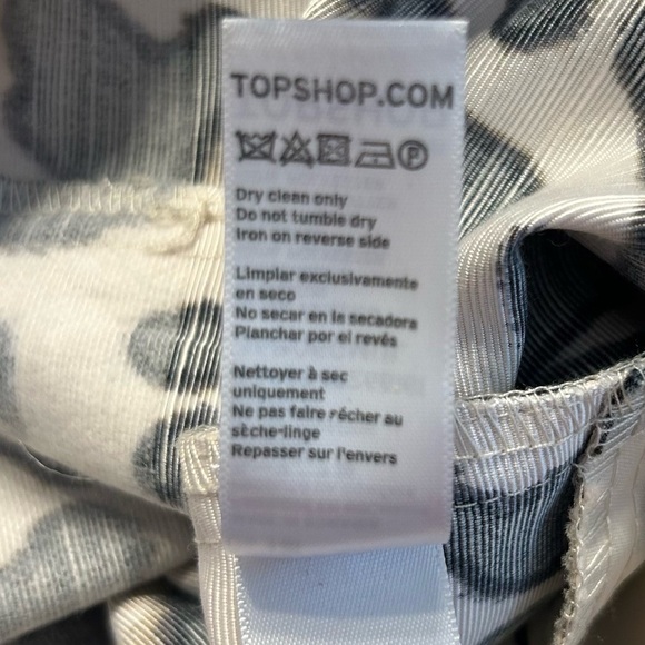 *NWT* TOPSHOP Strapless Leopard Skort Playsuit Romper, Size 12 - Picture 13 of 13